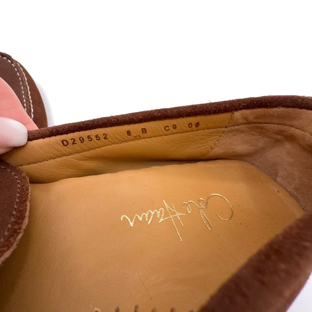 Cole Haan Loafers Womens 8 Brown Suede Penny Driving Flats Moccasin Slip On Shoe